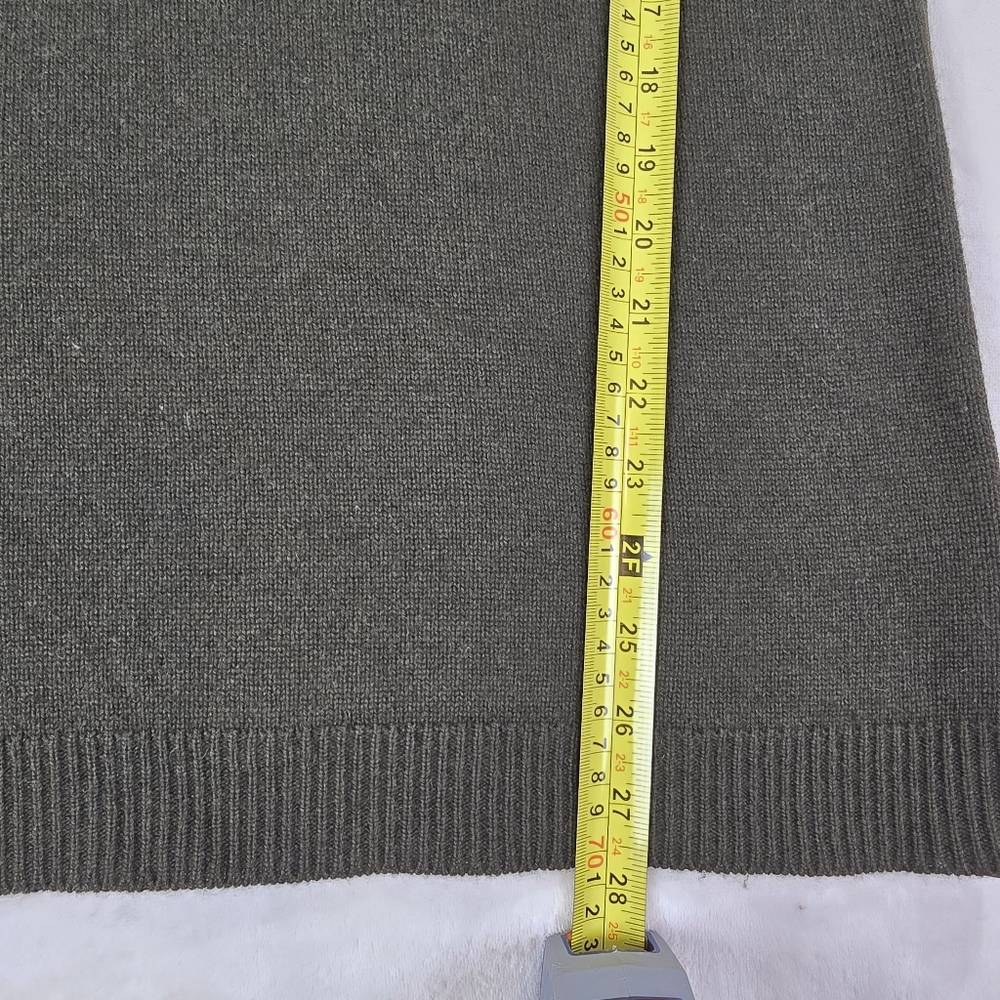 RALPH LAUREN Black Label Olive Green Turtleneck  Tunic Sweater  size M - Picture 7 of 7